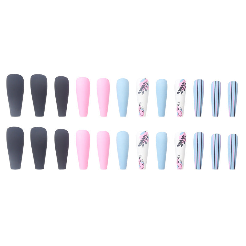 Creative Floral-Themed Press-On Nails Kalsten