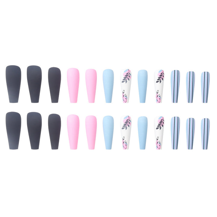 Creative Floral-Themed Press-On Nails Kalsten