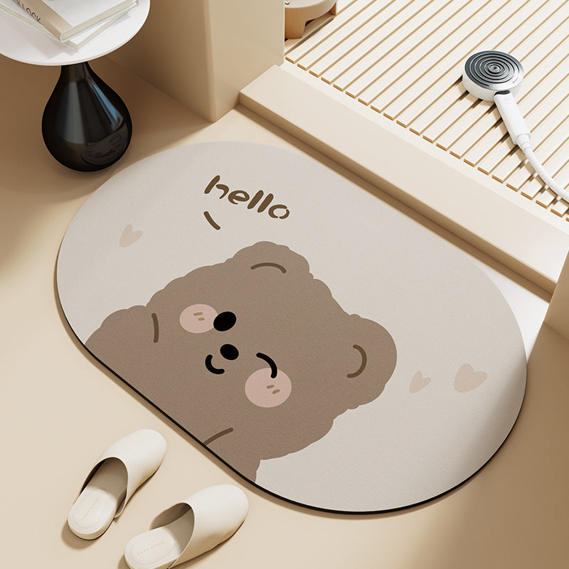 Decorative Bathroom Mat Kalsten