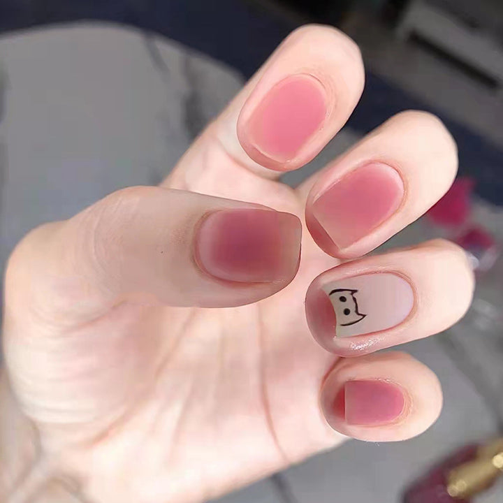 Playful Cartoon-Themed Press-On Nail Design