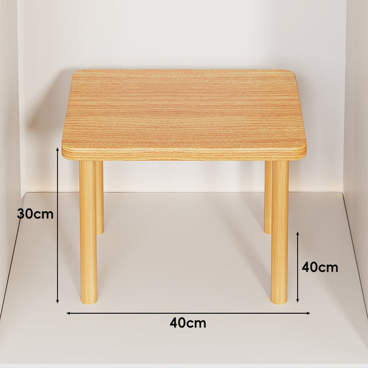 Adjustable Multi-Height Wooden Monitor Riser and Desktop Shelf