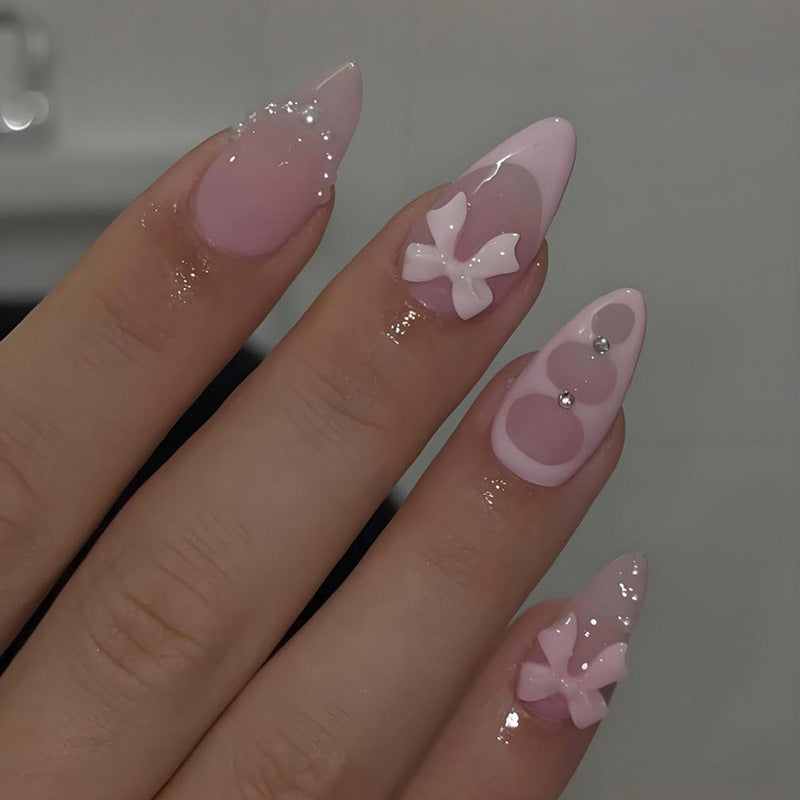 Artificial nail set with elegant 3D decorations Kalsten