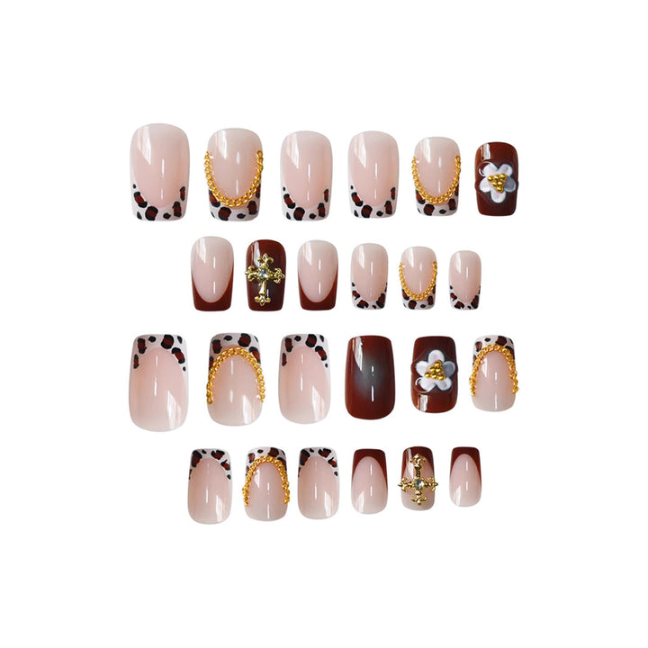 Elegant 3D Floral Nail Art Extensions Kalsten