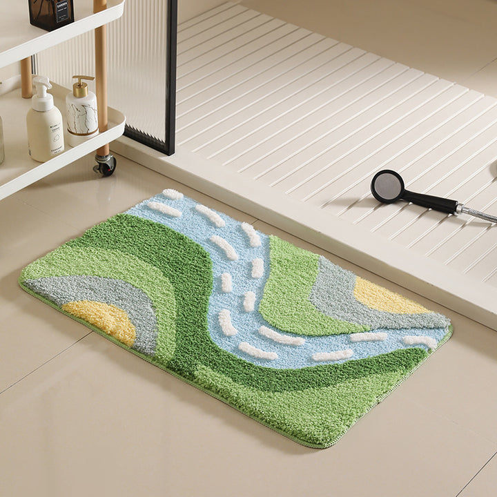 Abstract Design Bath Mat Kalsten