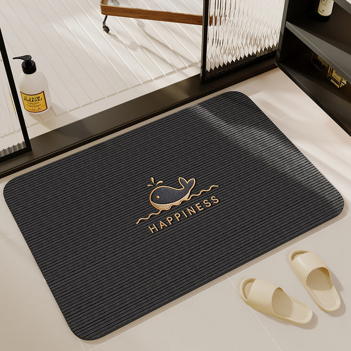 Playful Animal-Themed Bathroom Mat