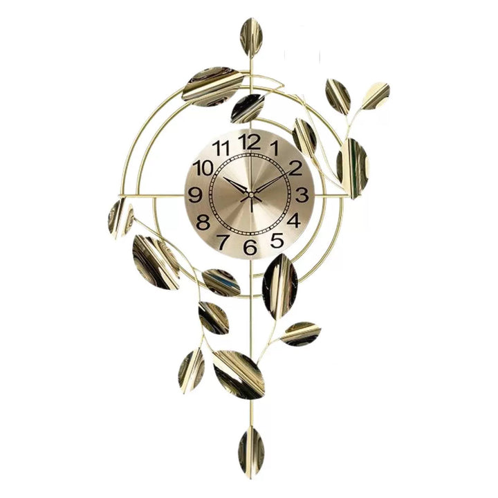 Decorative Wall Clock with Leaf Design Kalsten