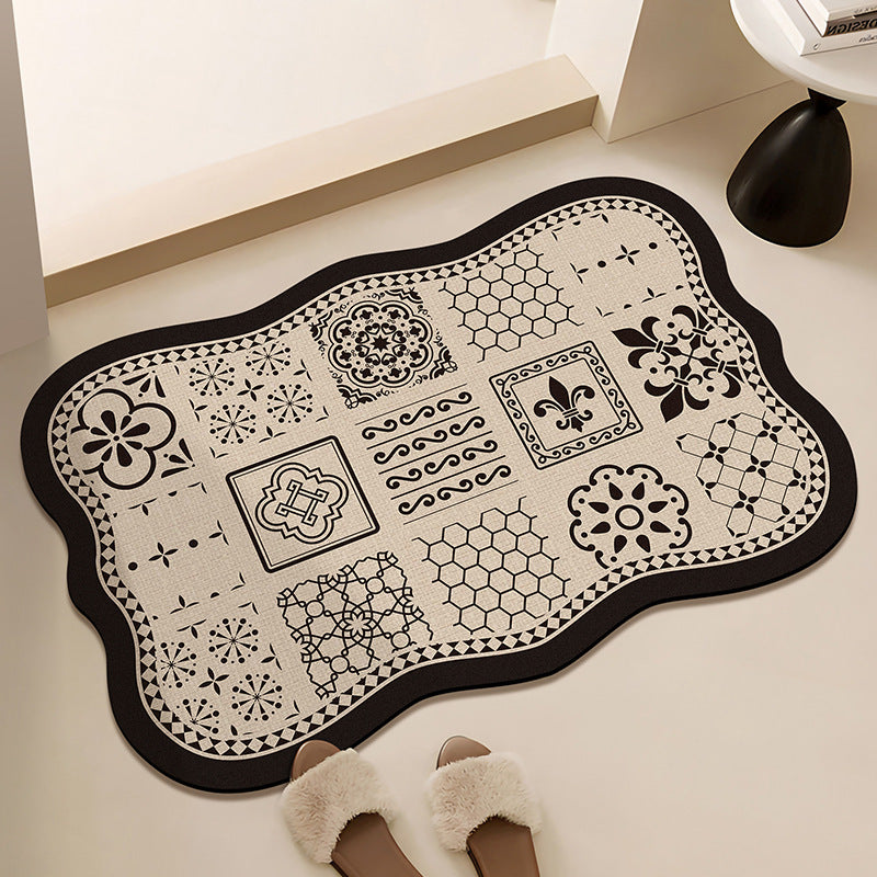 Floral-Printed Bath Runner Kalsten