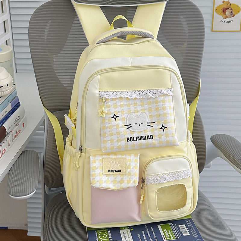 Cute Cartoon Cat-Themed Backpack Kalsten