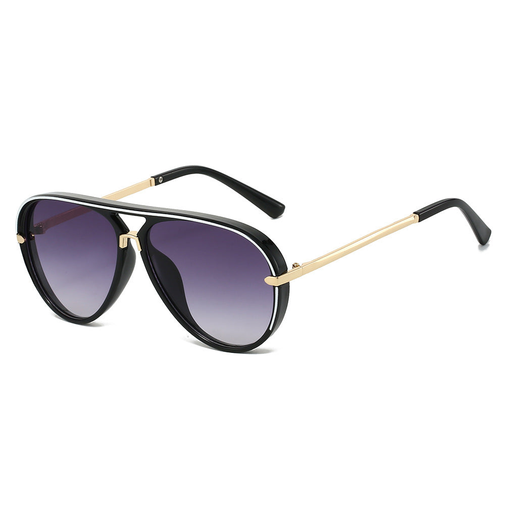 Elegant Aviator Sunglasses with Gold Accents Kalsten
