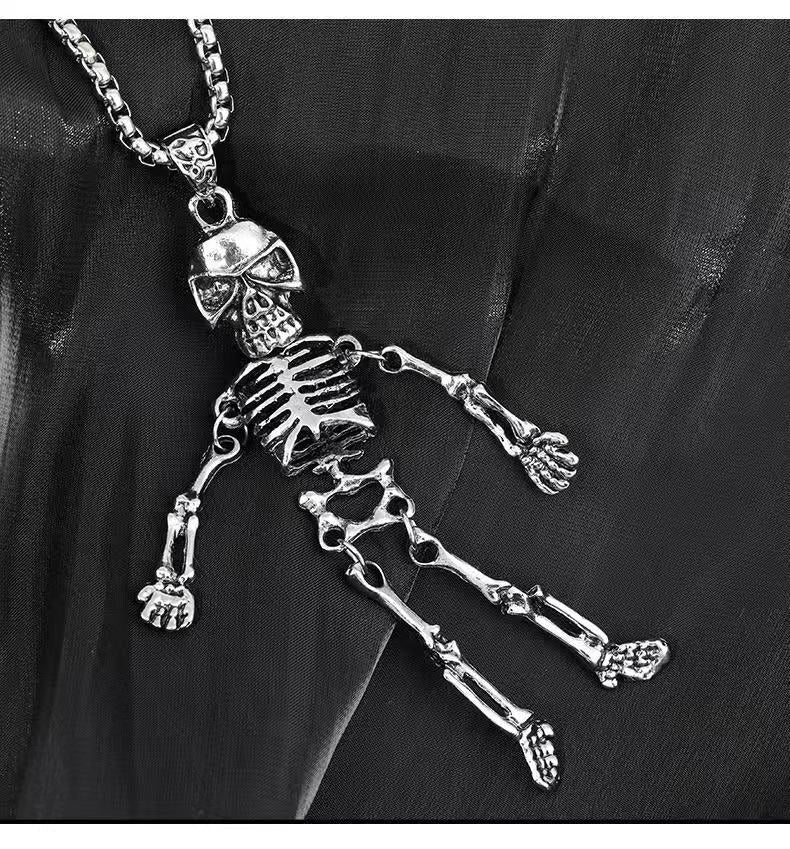 Skeleton Pendant Necklace Kalsten