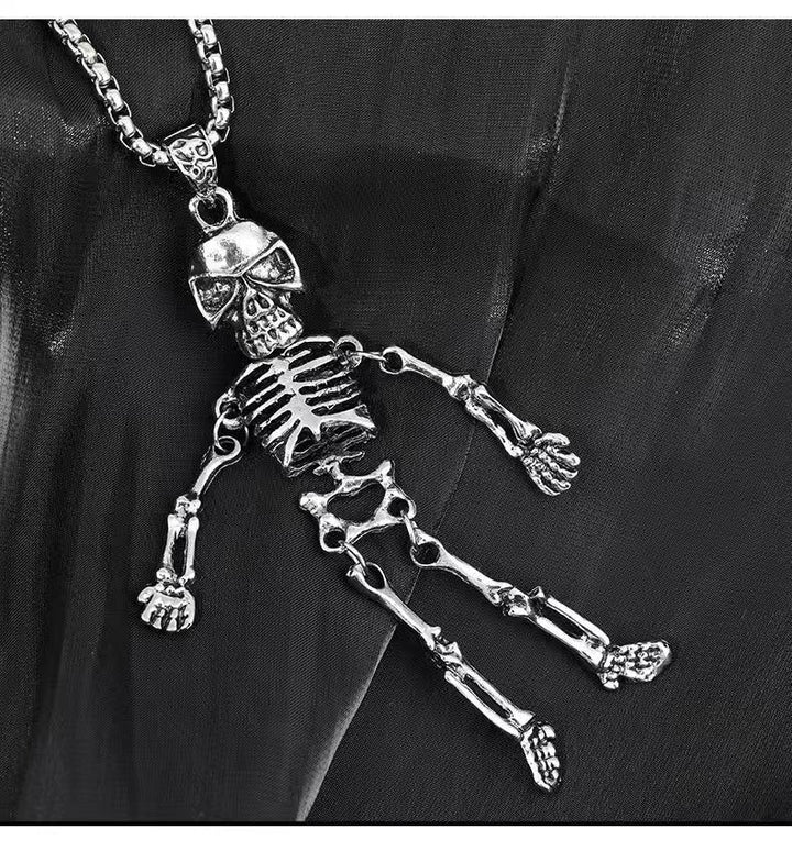 Skeleton Pendant Necklace Kalsten