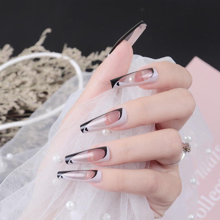 Elegant Stiletto Press-On Nails with Artistic Design Kalsten