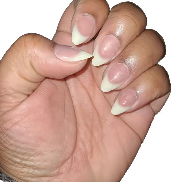 French Tip Acrylic Nail Set Kalsten
