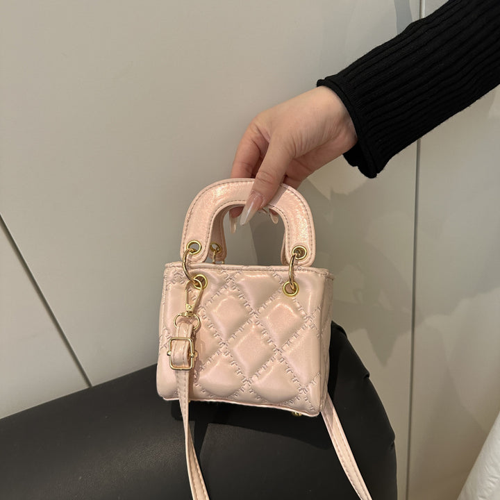 Quilted Patent Mini Satchel