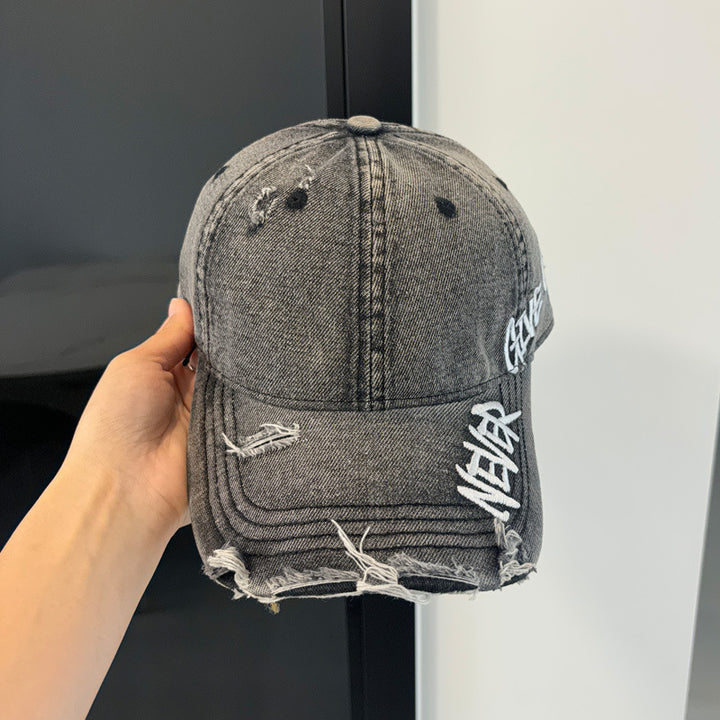 Women's Distressed Denim Baseball Cap Kalsten 1784083869
