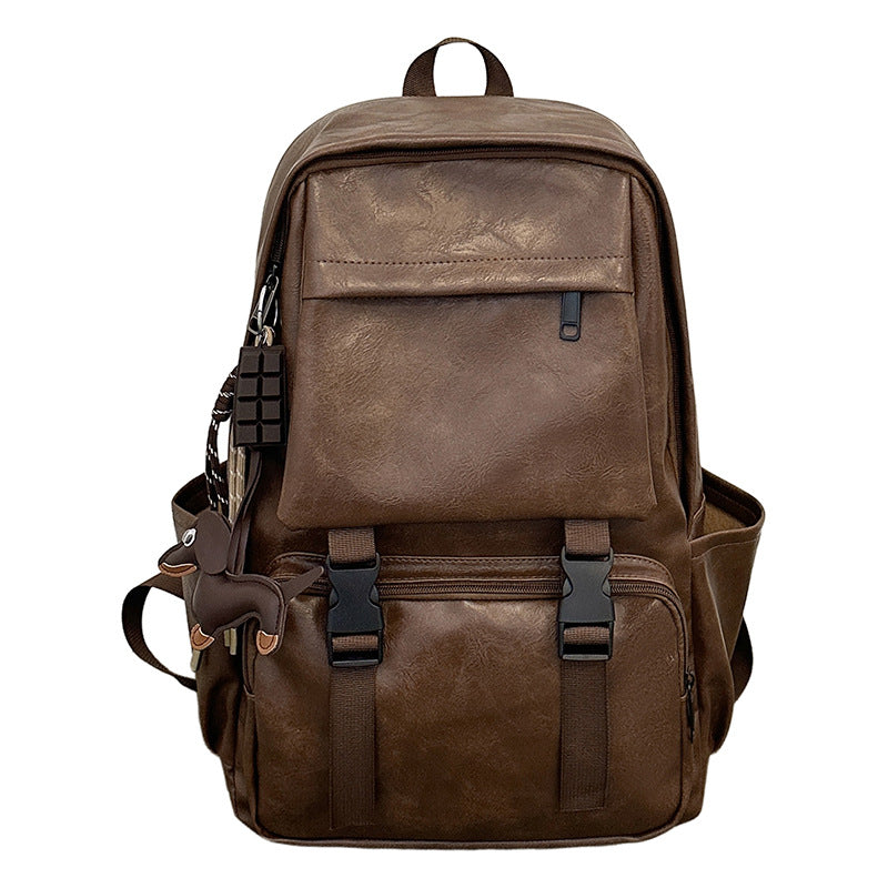 Vintage-Style Leather Backpack Kalsten
