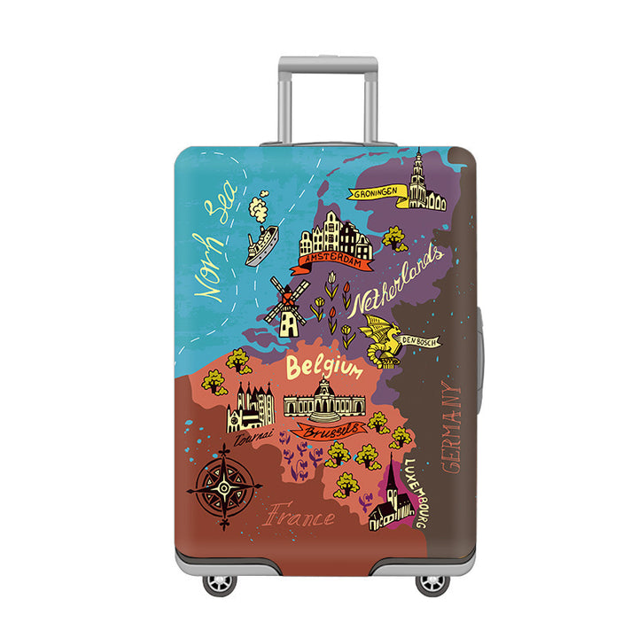 Cartoon Cat Design Hard Shell Luggage Kalsten
