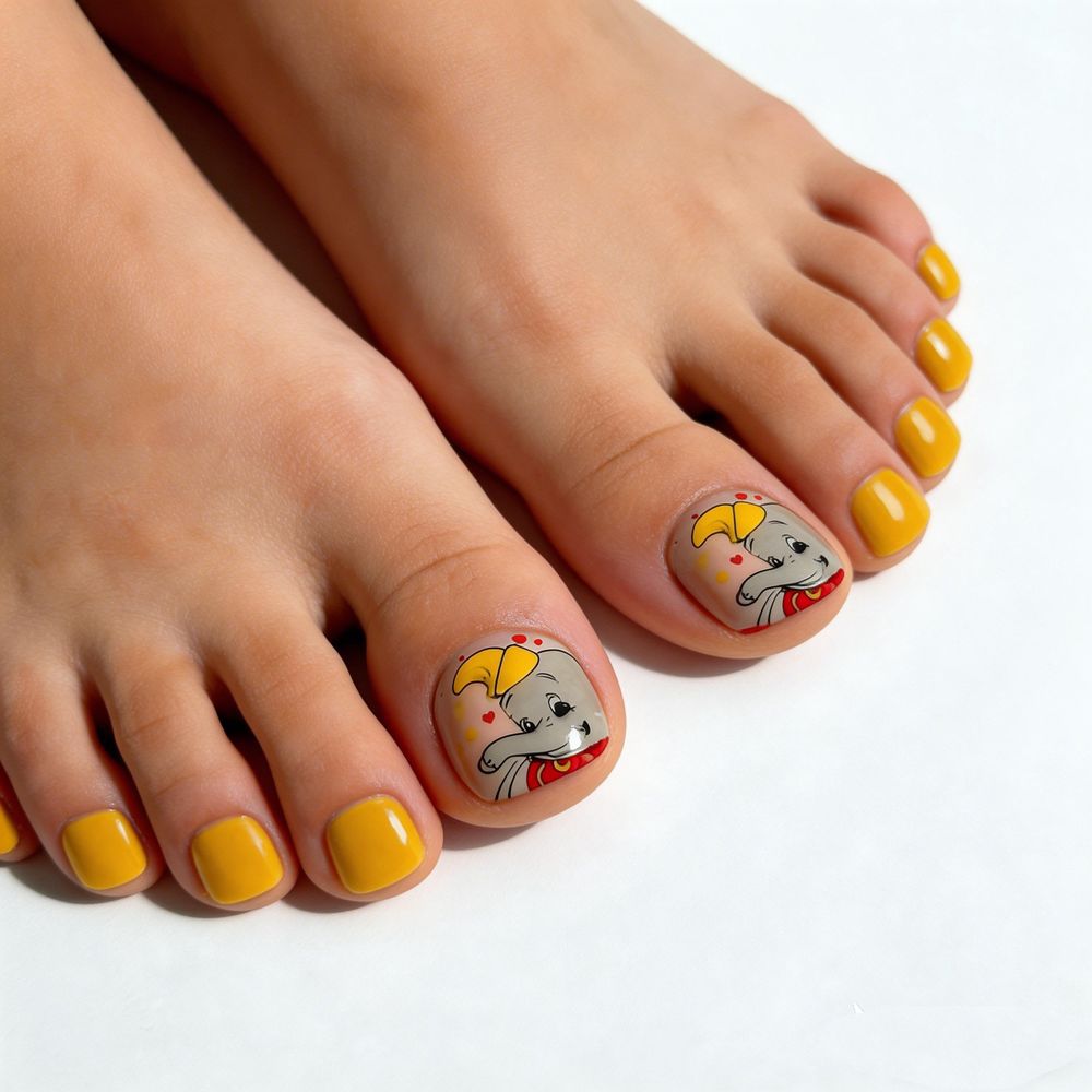 Fun Cartoon-Themed Press-On Nail Art Set