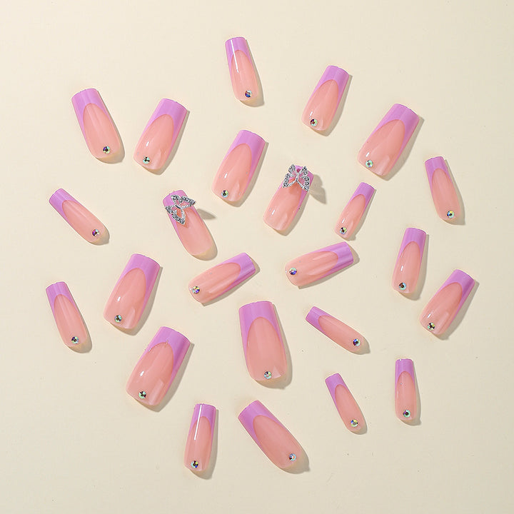 Elegant Butterfly-Inspired Acrylic Nail Art Extensions Kalsten