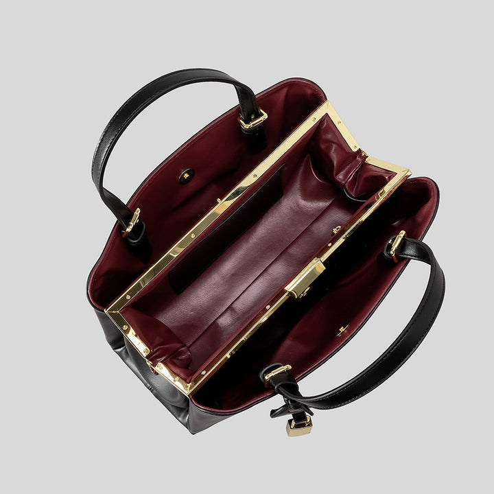 Elegant Metallic Handheld Purse
