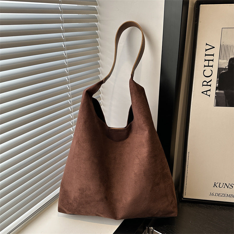 Suede Slouchy Hobo Bag Kalsten