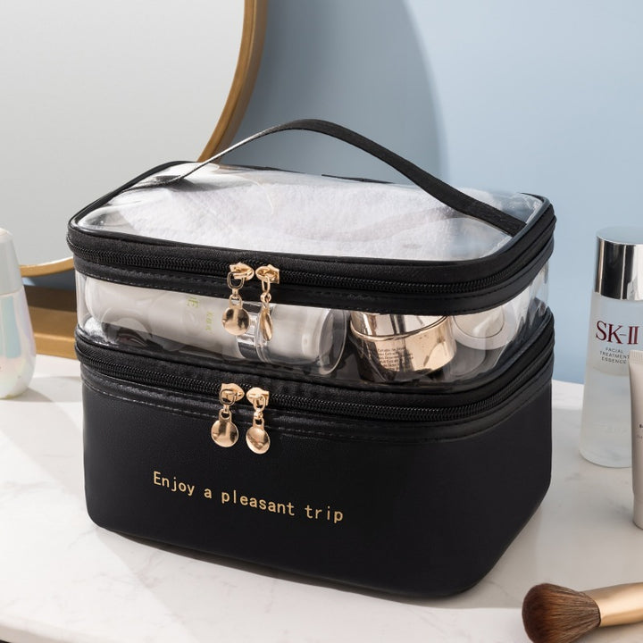Transparent Dual-Layer Cosmetic Organizer Kalsten