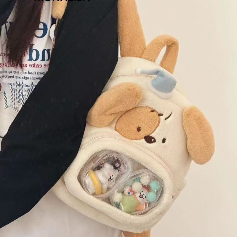 Plush backpack with cute dog design Kalsten