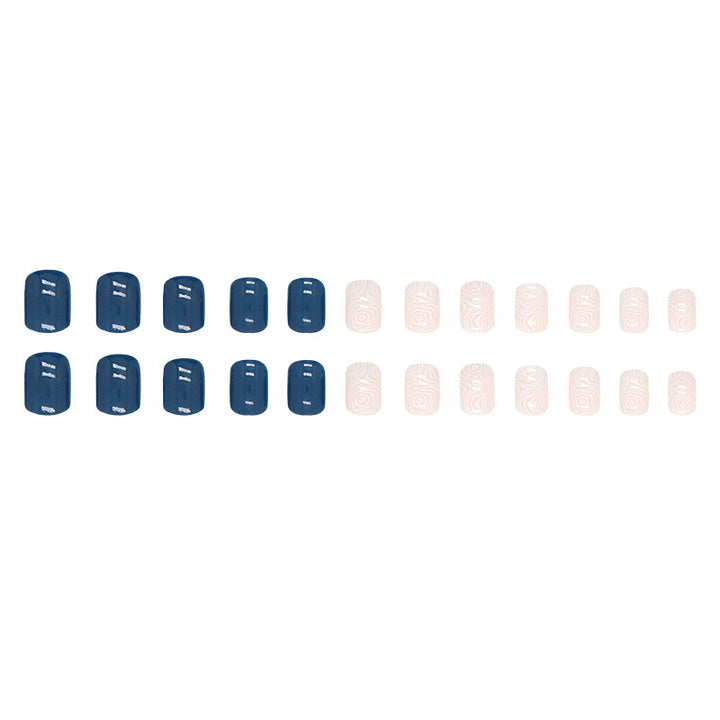 Textured Geometric Nail Art Extensions Kalsten