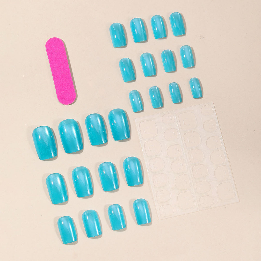 Glossy Gradient Nail Art Extensions Kalsten