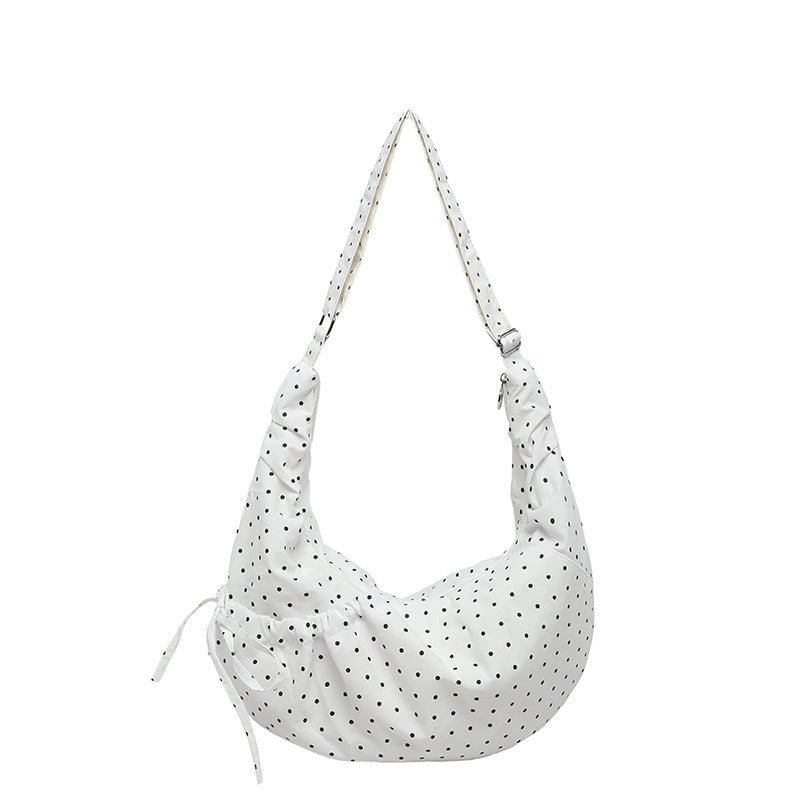 Fashionable Polka Dot Hobo Bag