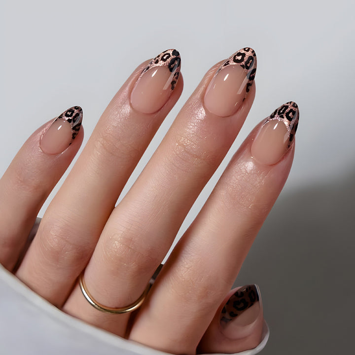 Artificial nail tips in elegant leopard design Kalsten