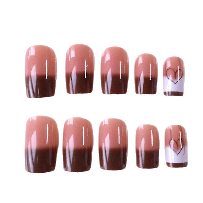 Artistic Heart-Embellished Nail Design Kalsten
