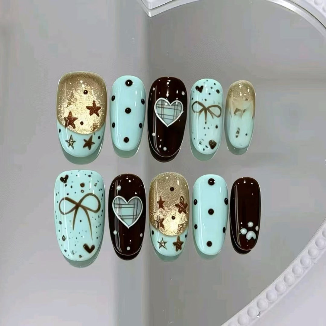 Stylish Press-On Nail Wraps Kalsten