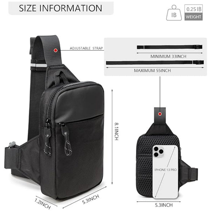 Sling crossbody bag with multifunctional compartments Kalsten