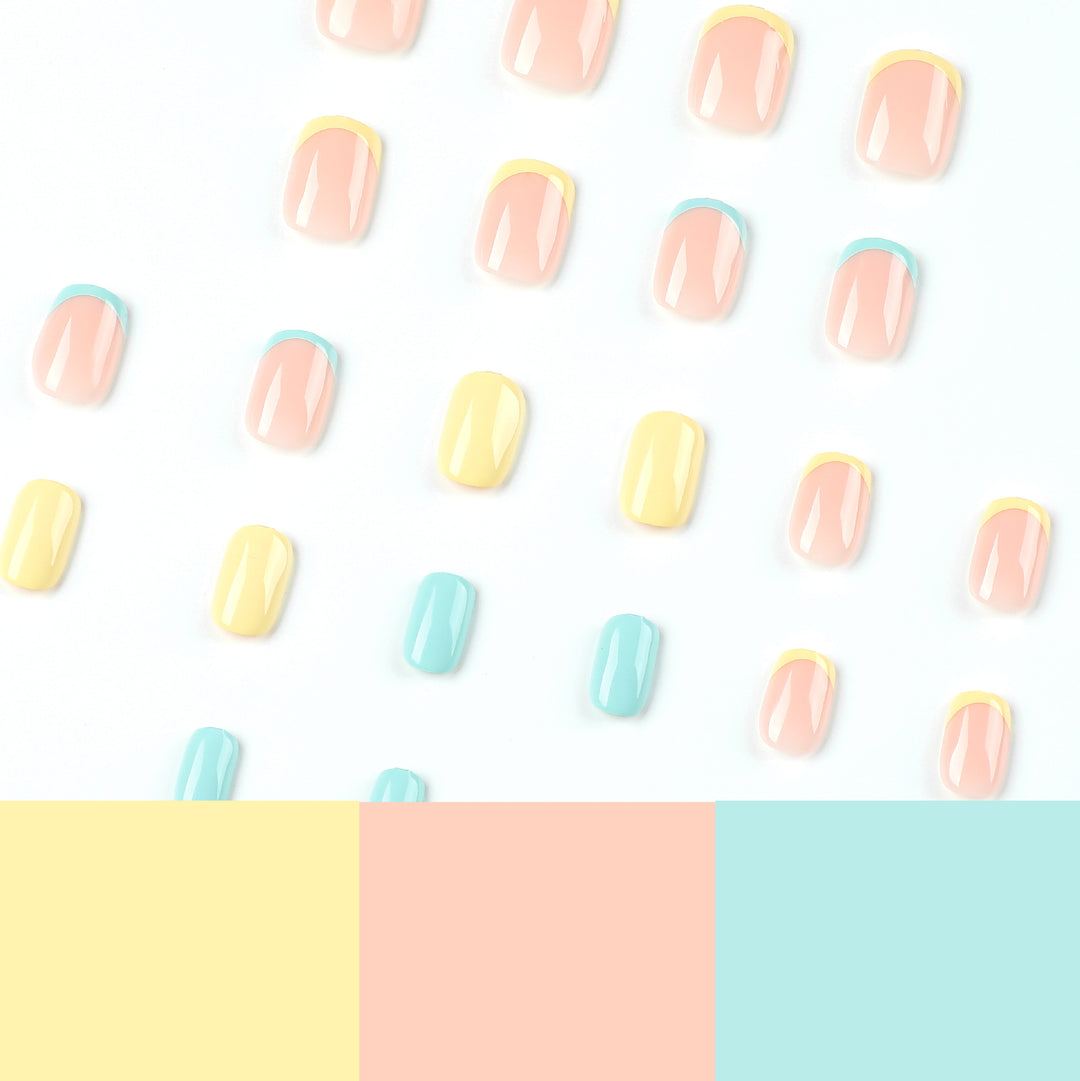 Artful Nail Art with Colorful Tips Kalsten