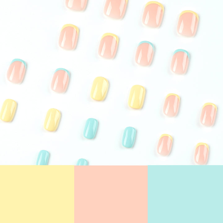 Artful Nail Art with Colorful Tips Kalsten
