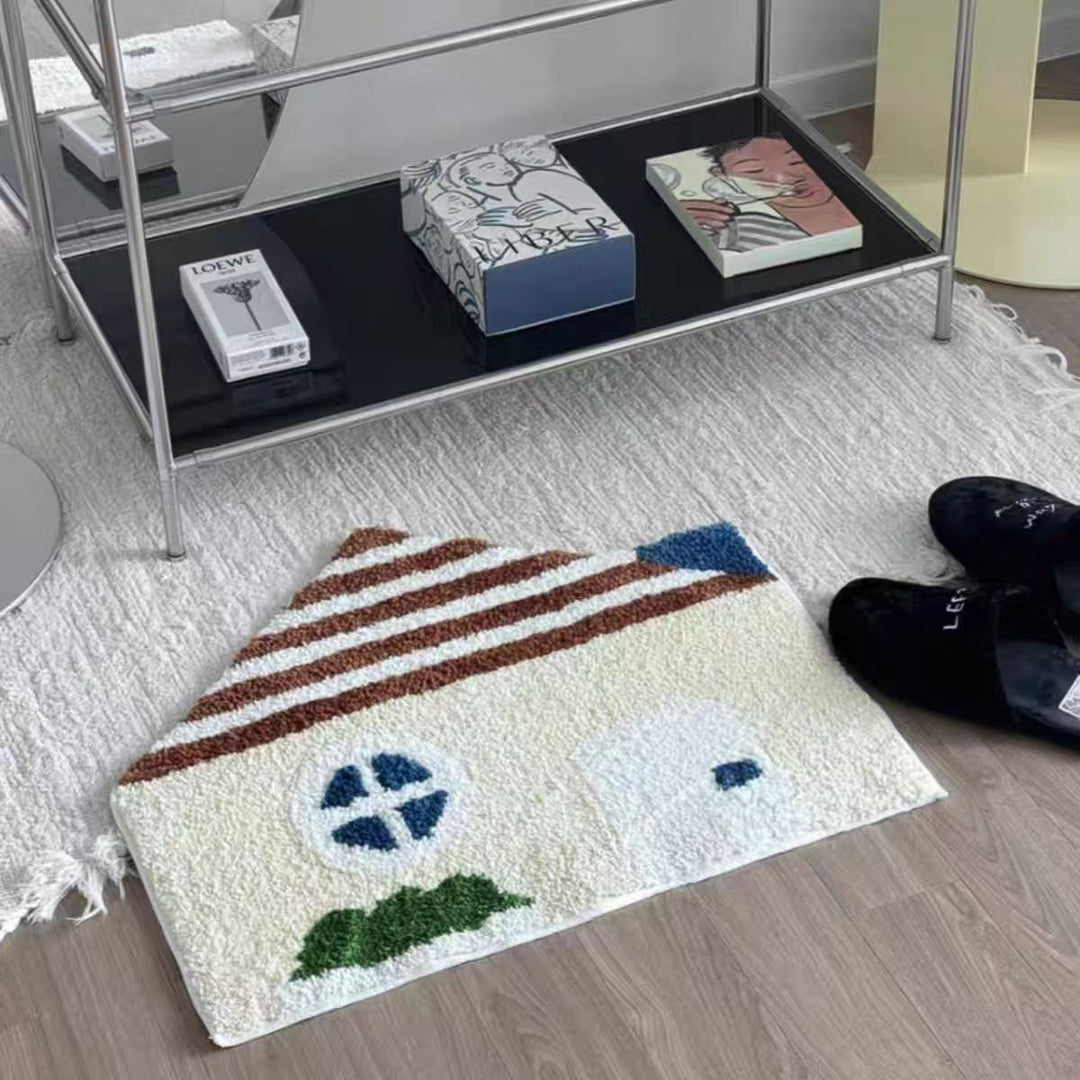 Decorative House-Shaped Bath Mat Kalsten