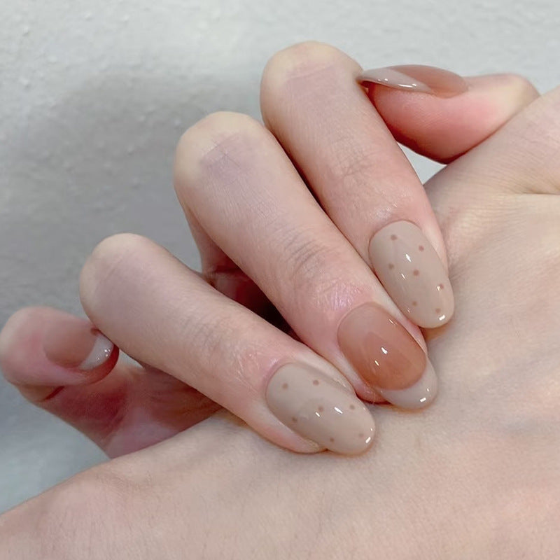 Natural Finish Press-On Nail Set Kalsten