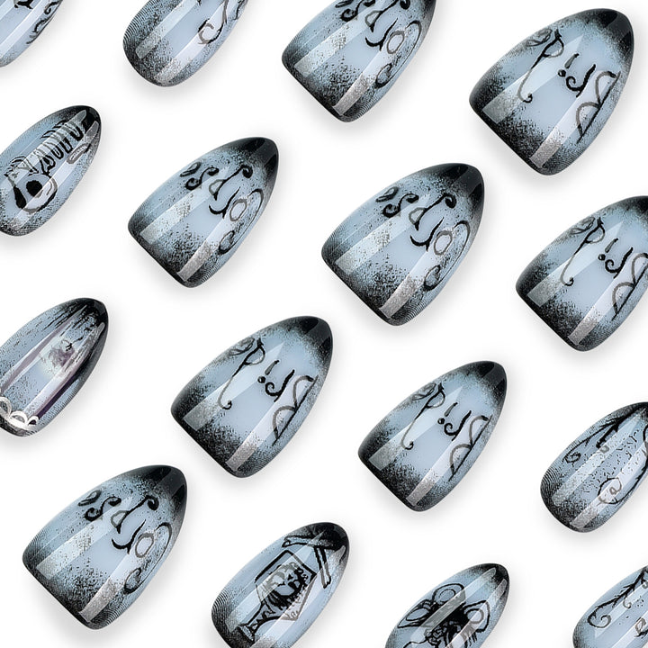Creative Halloween Nail Art in Gothic Style Kalsten
