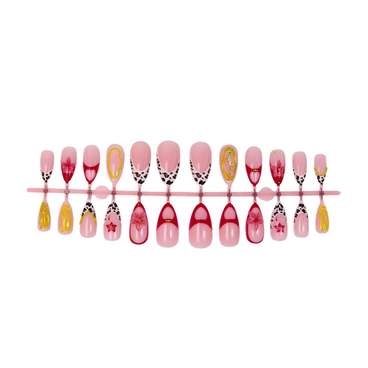 Artificial nail set with creative animal and flower designs Kalsten