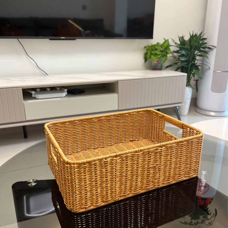Handcrafted Rectangular Storage Basket Kalsten