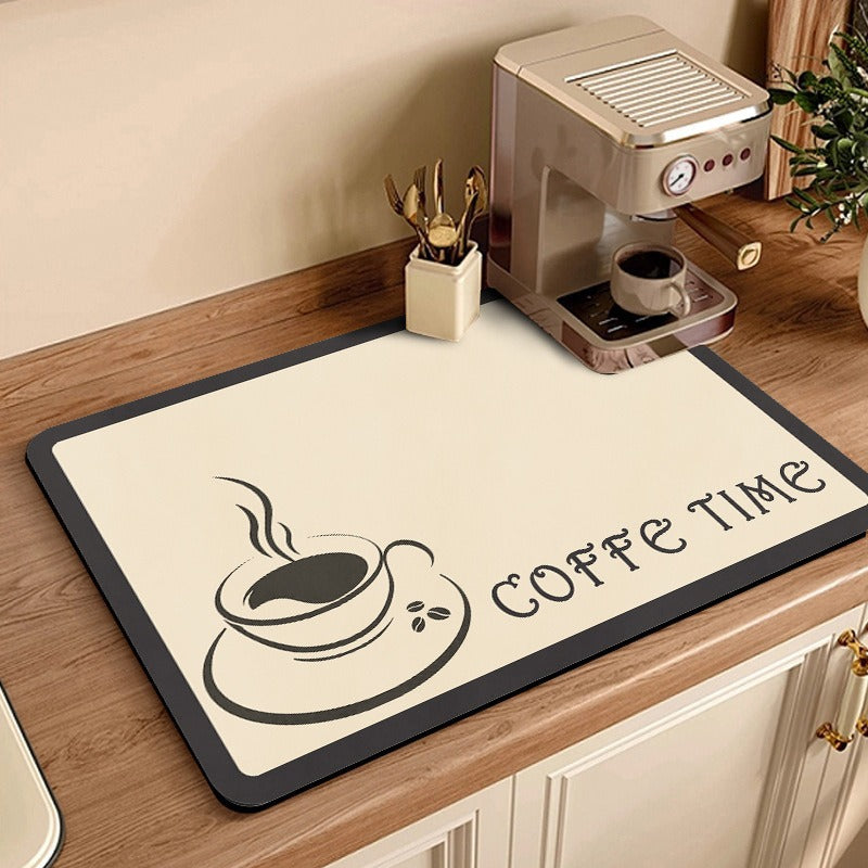 Coffee-Themed Kitchen Mat Kalsten
