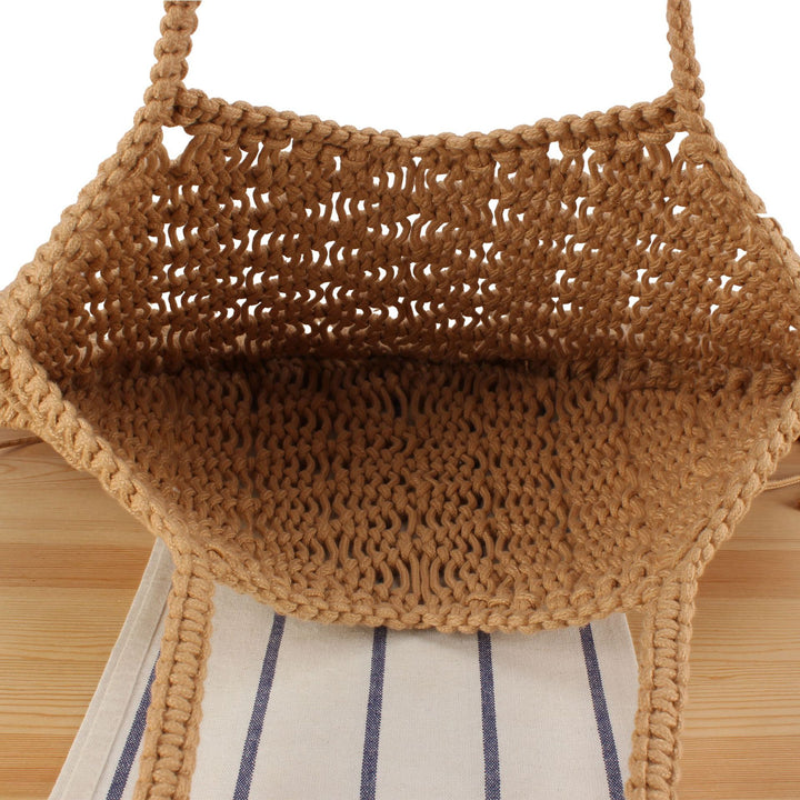 Creative Macrame Bag with Fringed Design Kalsten