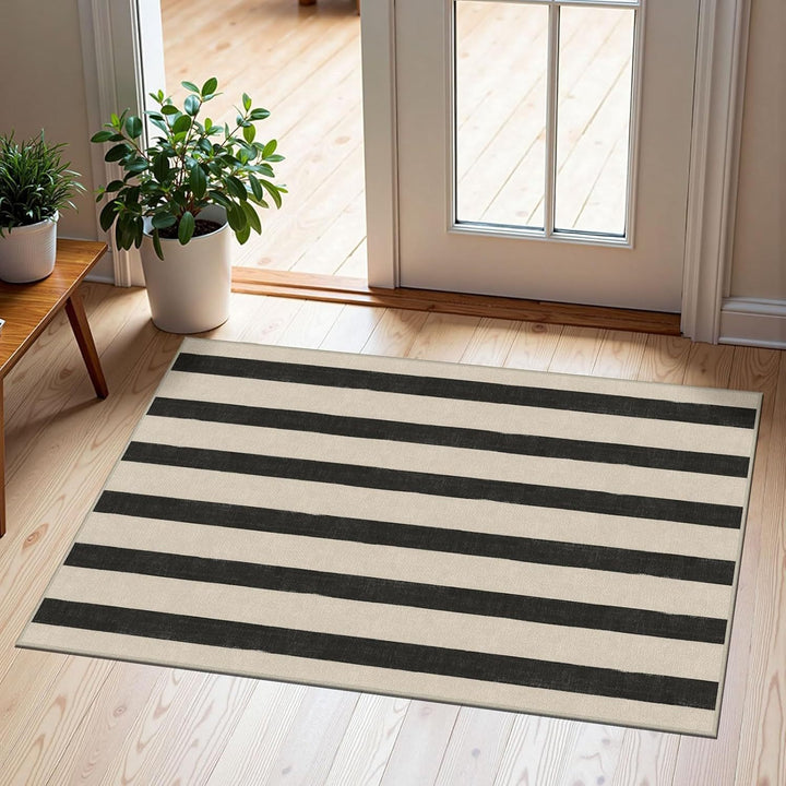 Striped Indoor Area Rug Kalsten