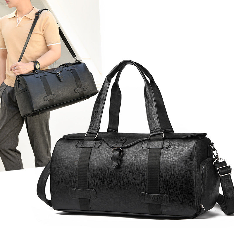 Classic Leather Travel Duffel Bag Kalsten