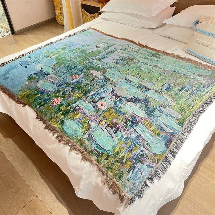 Decorative Watercolor Tapestry Blanket