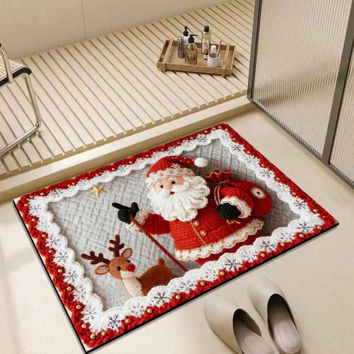 Christmas-Themed Decorative Area Mat