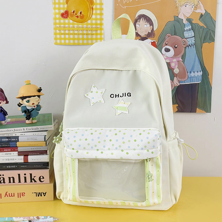 Stylish Transparent Window Backpack Kalsten