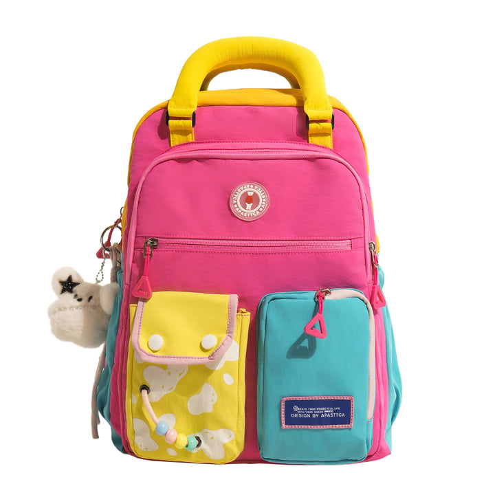 Color Block Multi-Functional Backpack Kalsten