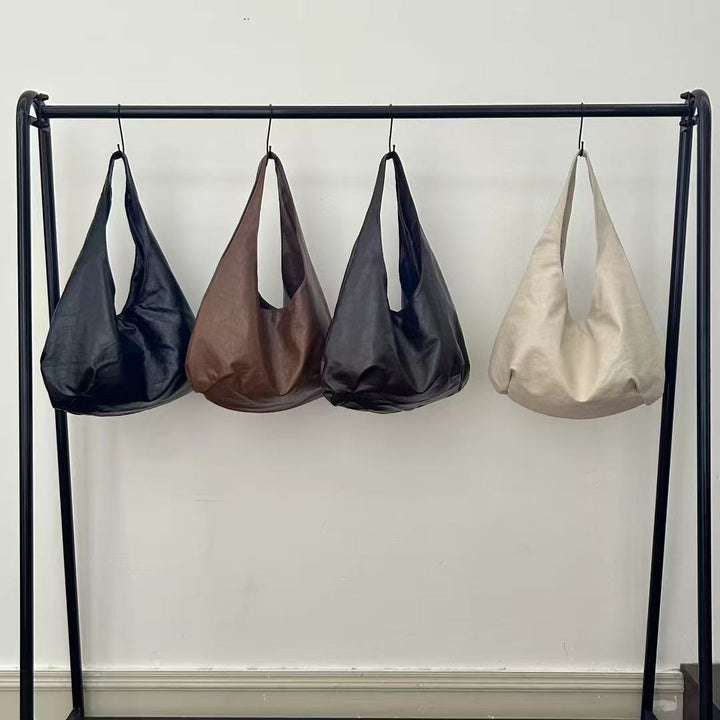 Oversized Slouchy Leather Shoulder Bag